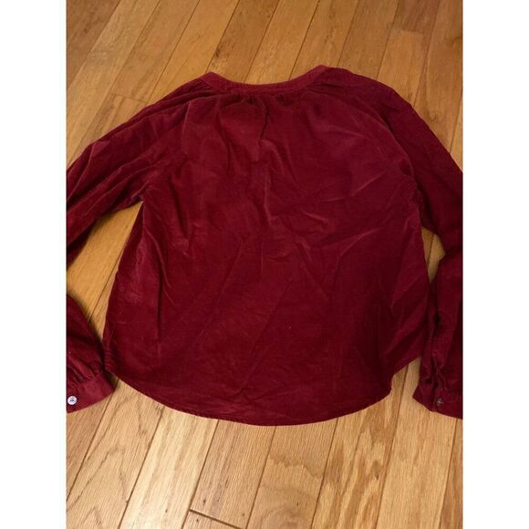 NWOT Universal Thread women's red corduroy v-neck cotton top size XS - Picture 8 of 8